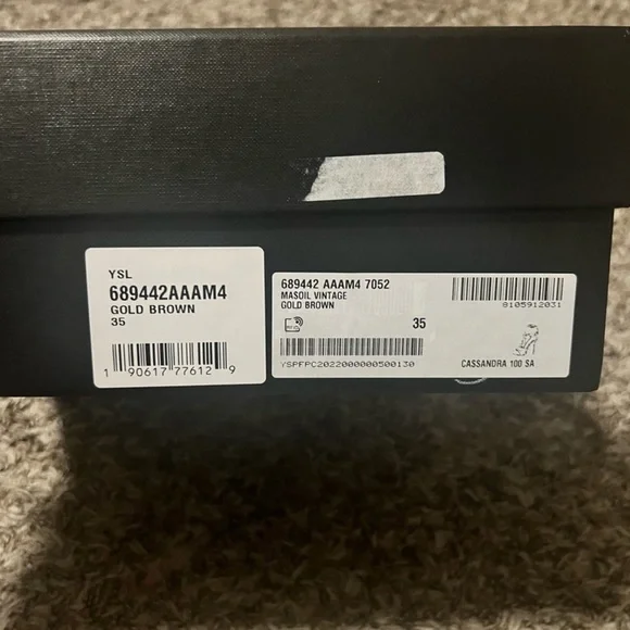 Saint Laurent Tan Strappy Heels - Picture 7 of 7